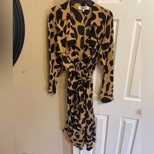 Diane Von Furstenberg Eden wrap-effect printed crepe dress